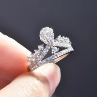 Moda Cobre Corona Diamante Piedras Preciosas Artificiales Mujeres main image 4