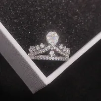 Mode Le Cuivre Couronne Diamant Pierres Précieuses Artificielles Femmes main image 5