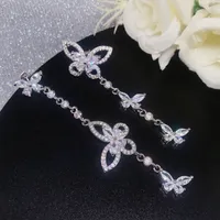 Bow Knot Simple Style Copper Artificial Gemstones Earrings Ear Studs main image 1