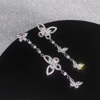 Bow Knot Simple Style Copper Artificial Gemstones Earrings Ear Studs main image 2