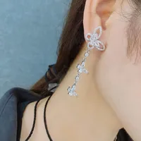 Bow Knot Simple Style Copper Artificial Gemstones Earrings Ear Studs main image 3