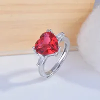 Simple Style Copper Heart Diamond Artificial Gemstones Women'S main image 2