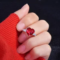 Simple Style Copper Heart Diamond Artificial Gemstones Women'S main image 4