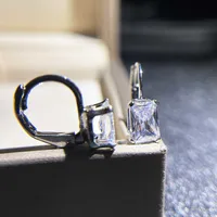 Geometric Simple Style Copper Artificial Gemstones Diamond Earrings main image 2