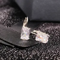 Geometric Simple Style Copper Artificial Gemstones Diamond Earrings main image 4