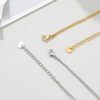 Letter Stainless Steel Titanium Steel Pendant Necklace Wholesale main image 3