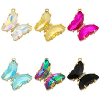 1 Piece Copper Zircon Butterfly Pendant main image 1