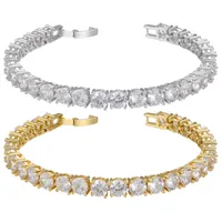 Geometric Fashion Artificial Gemstones Copper Bracelets Wholesale main image 1