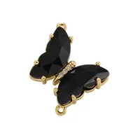 1 Piece Zircon Copper Butterfly Pendant sku image 6