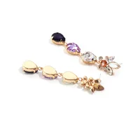 1 Pair Geometric Fashion Metal Rhinestones Drop Earrings main image 4