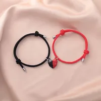 Fashion New Alloy Heart-shape Magnet Couple Bracelets main image 3