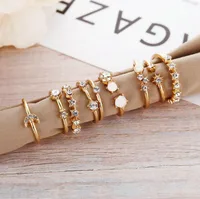 Simple Style Geometric Alloy Plating Rhinestones Women's main image 3