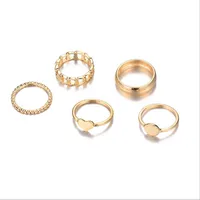 New Simple Twist Ring Set sku image 8