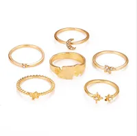 New Simple Twist Ring Set sku image 1