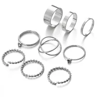 New Simple Twist Ring Set sku image 2