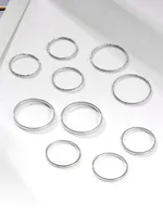 New Simple Twist Ring Set sku image 3