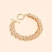 Hip-Hop Vintage Style Alloy Solid Color Women'S Jewelry Set sku image 2