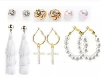 Geometric Vintage Style Artificial Pearl Alloy Artificial Pearls Earrings sku image 15