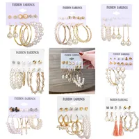 Geometric Vintage Style Artificial Pearl Alloy Artificial Pearls Earrings main image 1