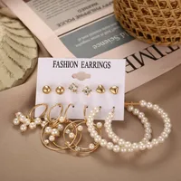 Geometric Vintage Style Artificial Pearl Alloy Artificial Pearls Earrings main image 3