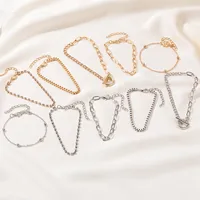 Geométrico Moda Piedras Preciosas Artificiales Aleación Pulsera Venta Al Por Mayor main image 2