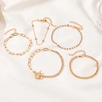 Geometric Fashion Artificial Gemstones Alloy Bracelets Wholesale main image 3
