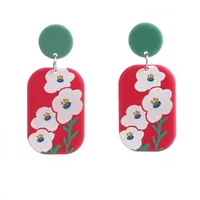 Foot Fashion Arylic No Inlaid Earrings sku image 3