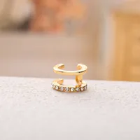 U Shape Fashion Alloy Rhinestones Earrings main image 3