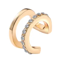 U Shape Fashion Alloy Rhinestones Earrings main image 5