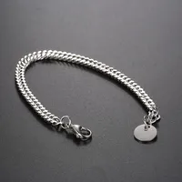 Géométrique Pas D'Incrustation Acier Inoxydable 304 Bracelets De Gros main image 2