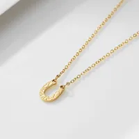 U Shape 304 Stainless Steel Necklace Wholesale main image 3