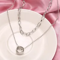 Geometric Fashion Alloy Pendant Necklace Wholesale main image 4