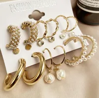 Novelty Plating Alloy Artificial Pearls Earrings main image 1