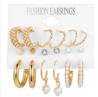 Novelty Plating Alloy Artificial Pearls Earrings main image 5