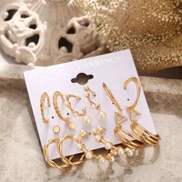 Novelty Plating Alloy Artificial Pearls Earrings sku image 7