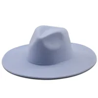 Retro Brim Big Brim Autumn And Winter Wool Top Hat main image 1