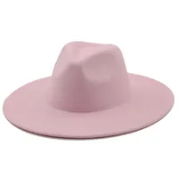 Retro Brim Big Brim Autumn And Winter Wool Top Hat sku image 2