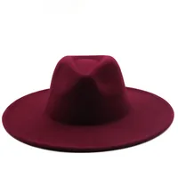 Retro Brim Big Brim Autumn And Winter Wool Top Hat sku image 7
