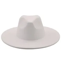 Retro Brim Big Brim Autumn And Winter Wool Top Hat sku image 9