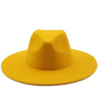 Retro Brim Big Brim Autumn And Winter Wool Top Hat sku image 14