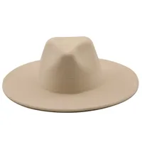 Retro Brim Big Brim Autumn And Winter Wool Top Hat sku image 15
