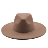 Retro Brim Big Brim Autumn And Winter Wool Top Hat sku image 24