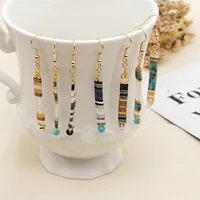 Flor Con Cuentas Sin Incrustaciones Pendientes main image 3