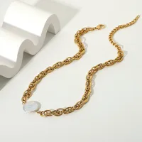 Wholesale Jewelry Simple Style Geometric Stainless Steel Plating Necklace main image 3
