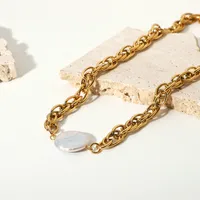 Wholesale Jewelry Simple Style Geometric Stainless Steel Plating Necklace main image 4