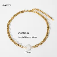 Wholesale Jewelry Simple Style Geometric Stainless Steel Plating Necklace sku image 1