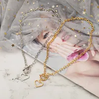 Heart Streetwear Alloy Pendant Necklace Wholesale main image 2