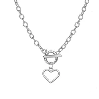 Heart Streetwear Alloy Pendant Necklace Wholesale sku image 1