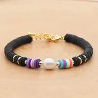 Color Block Fashion No Inlaid Soft Clay Bracelets Wholesale main image 4
