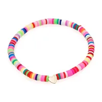 Bohemian Style Colored Soft  Heart Bracelet Wholesale main image 5